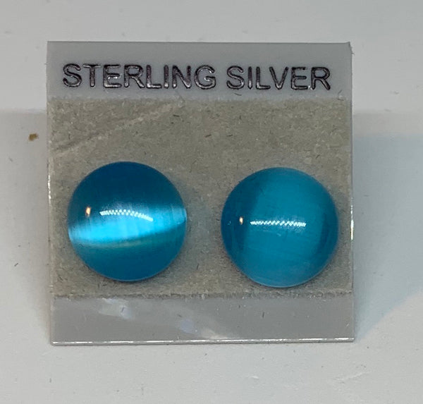 Small Stud earrings - Glass/Sterling Silver