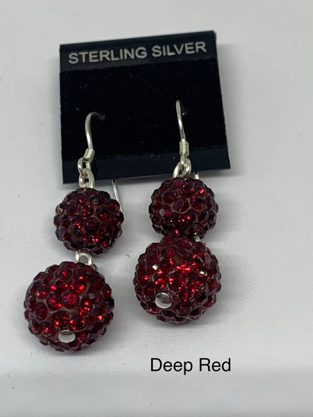 Double Sparkle Earrings (many colors available)