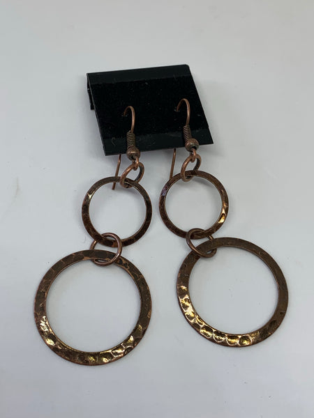 Hammered Hoop Earrings