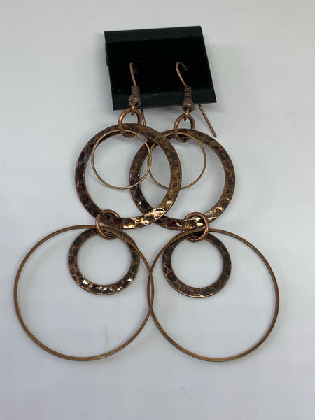 Hammered Hoop Earrings