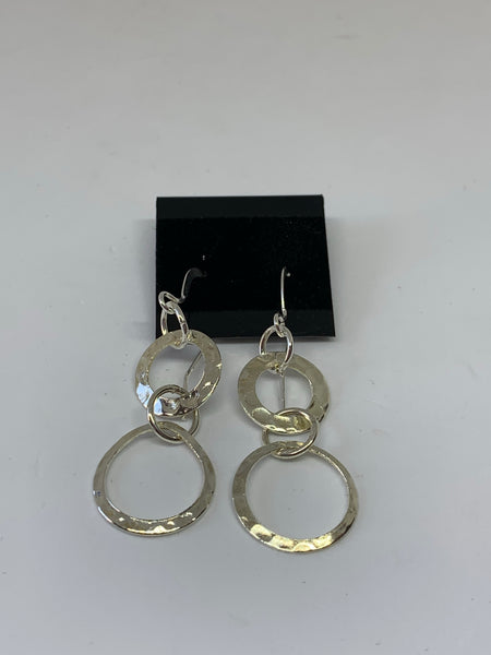 Hammered Hoop Earrings