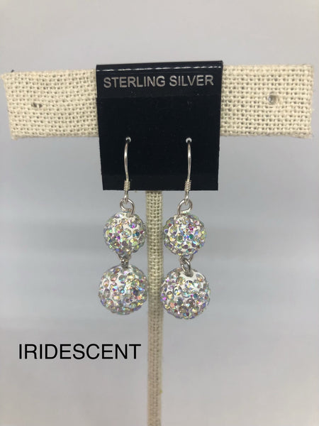 Double Sparkle Earrings (many colors available)