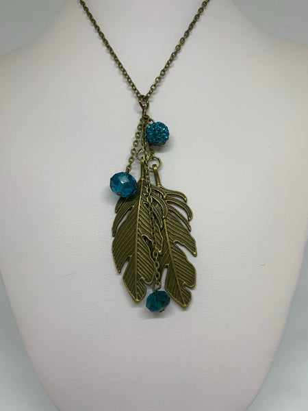Charm Necklace - Lg Leaves