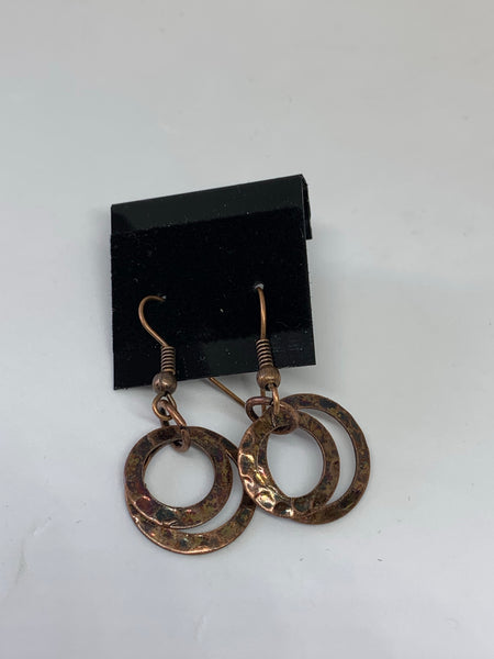 Hammered Hoop Earrings