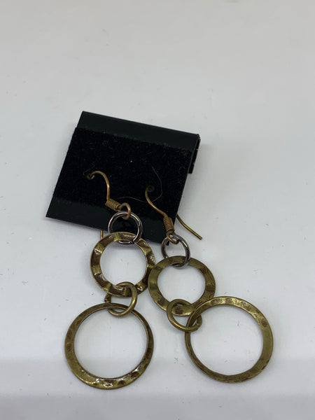 Hammered Hoop Earrings