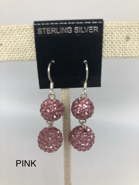 Double Sparkle Earrings (many colors available)