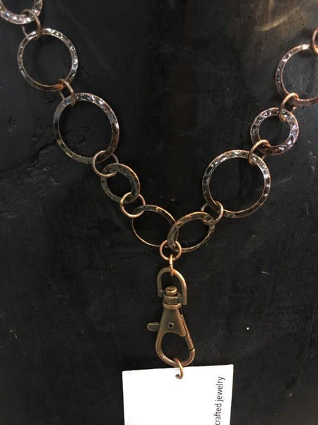Breakaway Lanyard - Hammered Antique Copper
