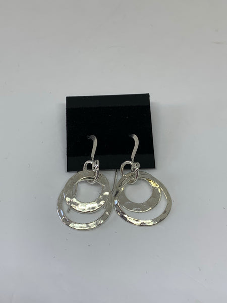 Hammered Hoop Earrings