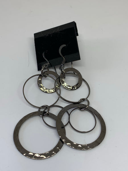 Hammered Hoop Earrings