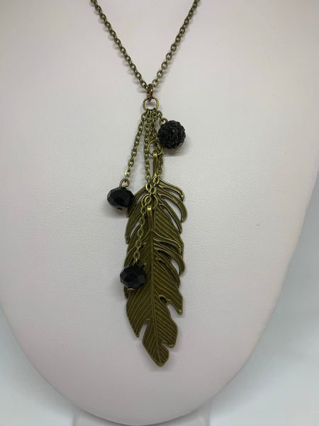 Charm Necklace - Lg Leaves
