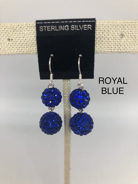 Double Sparkle Earrings (many colors available)
