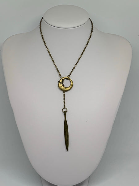 Loop-Thru Necklaces Antique Bronze