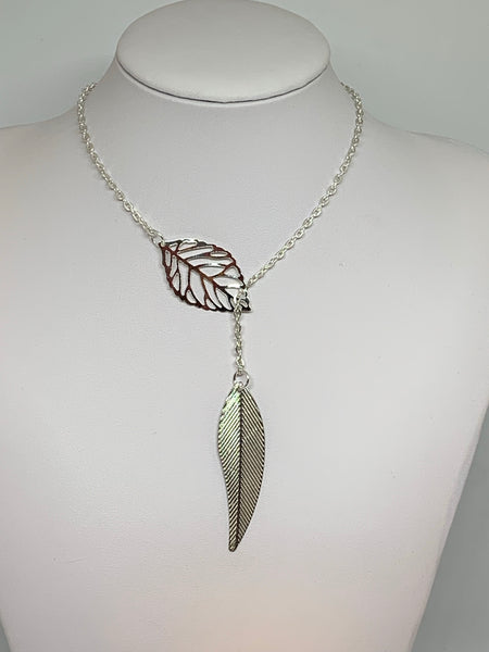 Leaf Loop Necklaces - SILVER