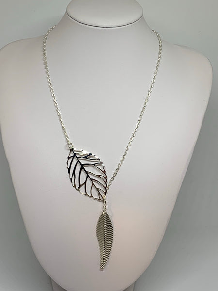 Leaf Loop Necklaces - SILVER