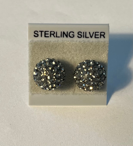 Sparkle Stud Earrings 10mm