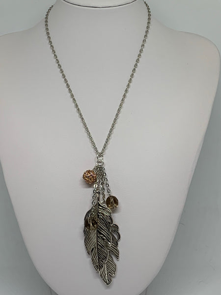 Charm Necklace - Lg Leaves