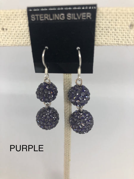 Double Sparkle Earrings (many colors available)