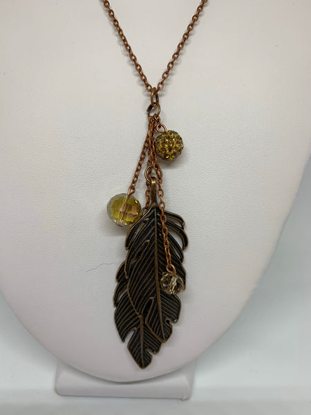 Charm Necklace - Lg Leaves