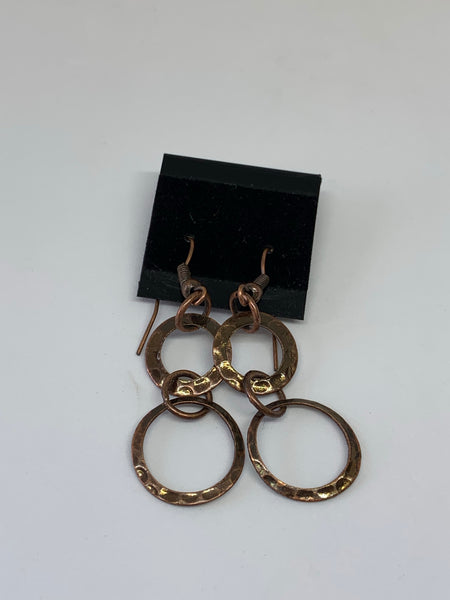 Hammered Hoop Earrings