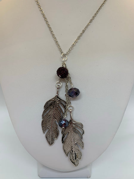 Charm Necklace - Lg Leaves
