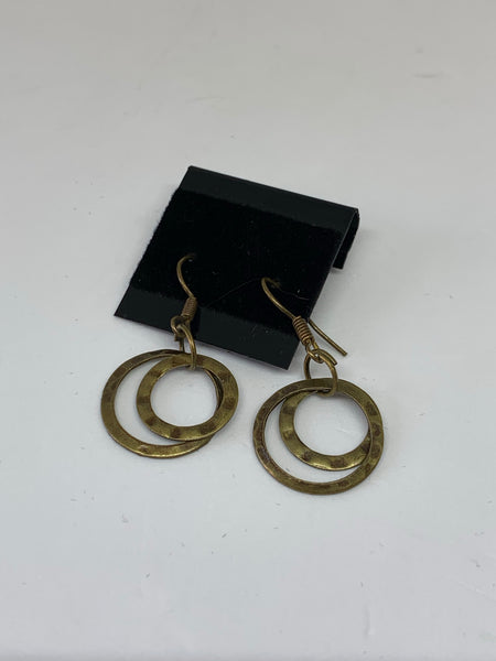 Hammered Hoop Earrings