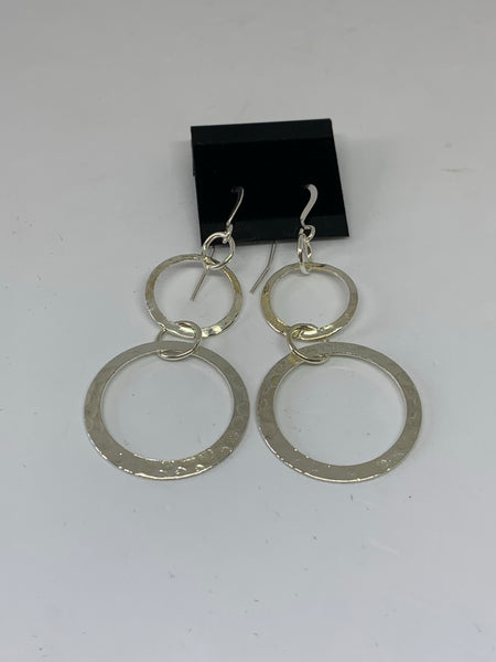 Hammered Hoop Earrings