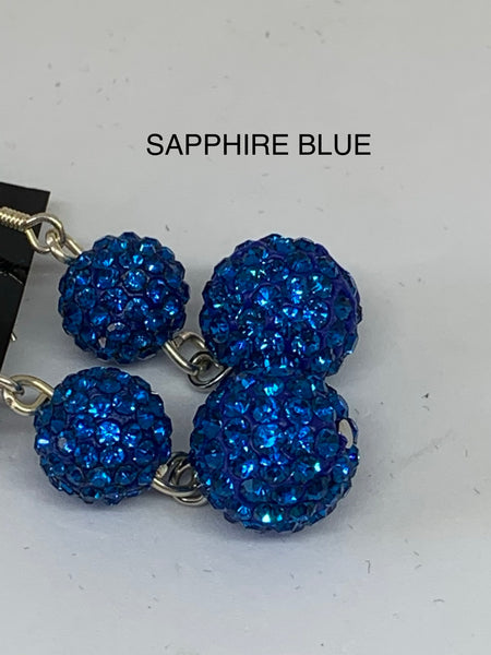 Double Sparkle Earrings (many colors available)