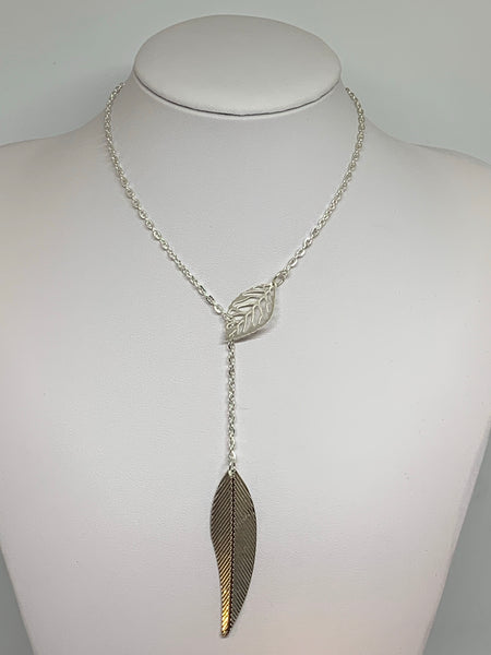 Leaf Loop Necklaces - SILVER