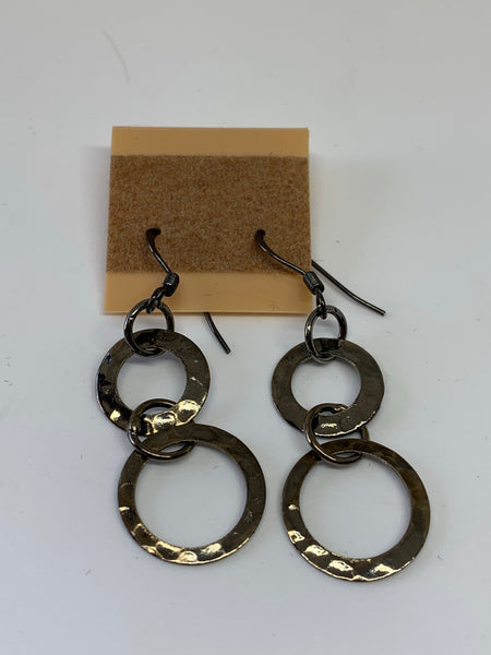 Hammered Hoop Earrings
