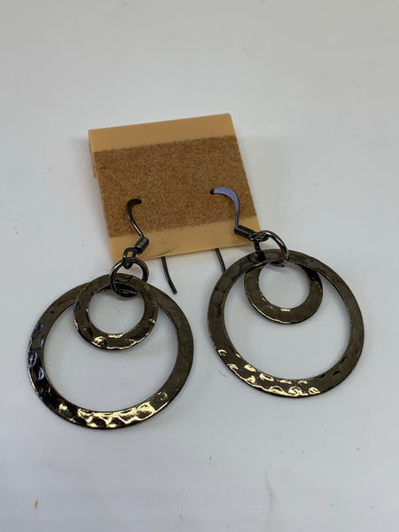 Hammered Hoop Earrings