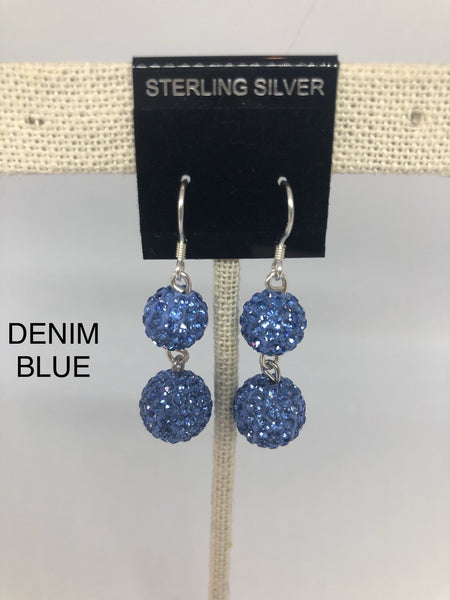 Double Sparkle Earrings (many colors available)