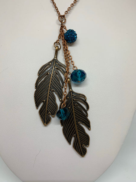 Charm Necklace - Lg Leaves