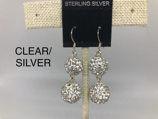 Double Sparkle Earrings (many colors available)