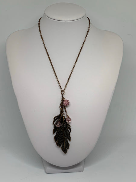 Charm Necklace - Lg Leaves