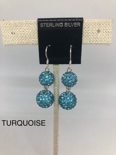 Double Sparkle Earrings (many colors available)
