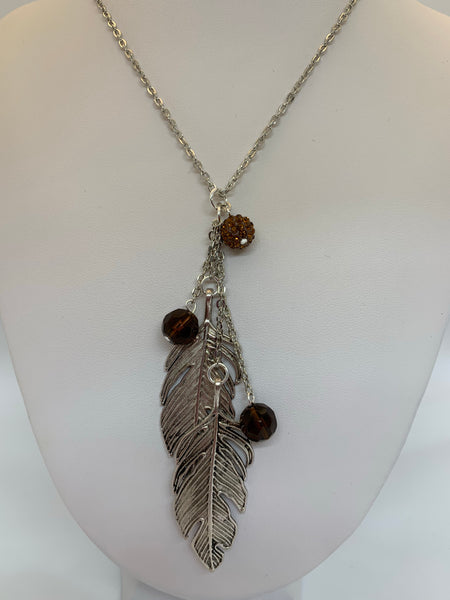 Charm Necklace - Lg Leaves