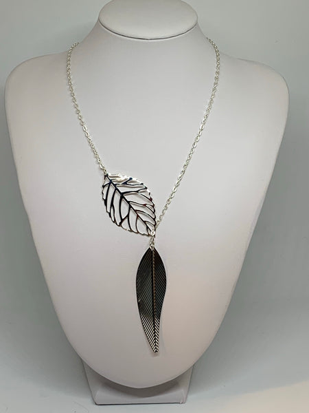 Leaf Loop Necklaces - SILVER
