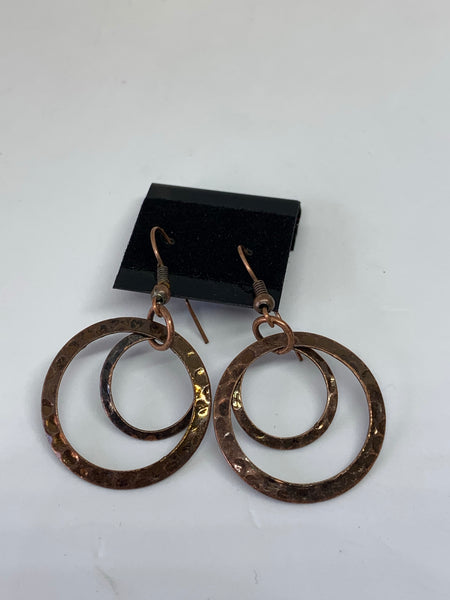 Hammered Hoop Earrings