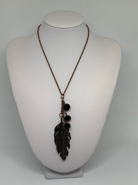 Charm Necklace - Lg Leaves