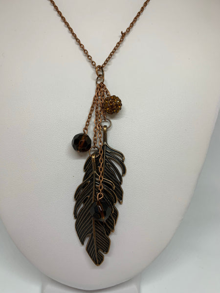 Charm Necklace - Lg Leaves