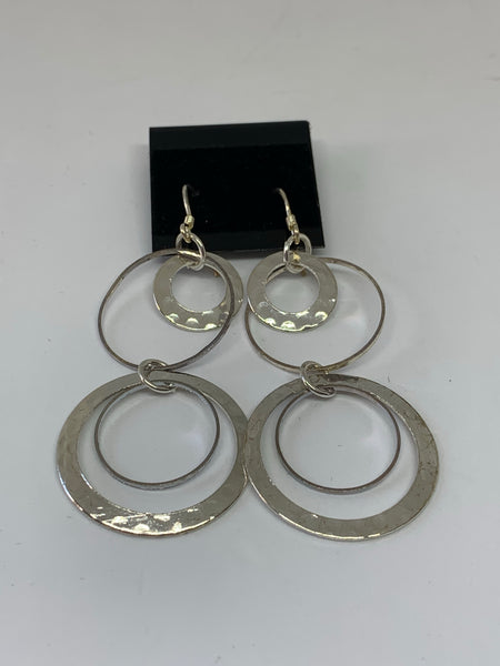 Hammered Hoop Earrings