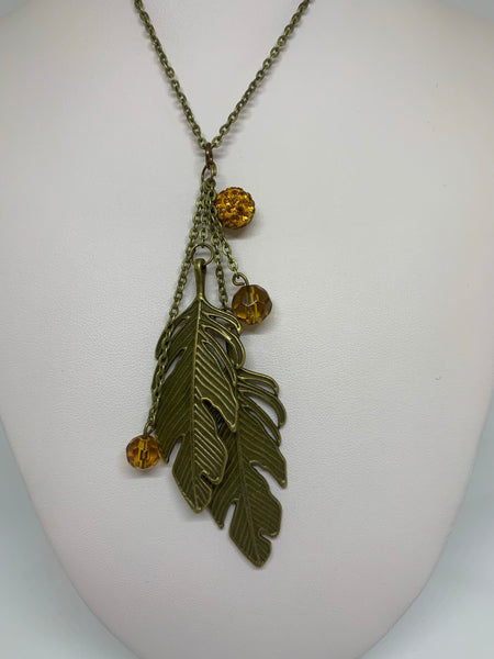 Charm Necklace - Lg Leaves