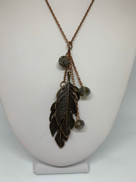 Charm Necklace - Lg Leaves