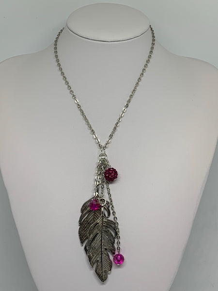 Charm Necklace - Lg Leaves