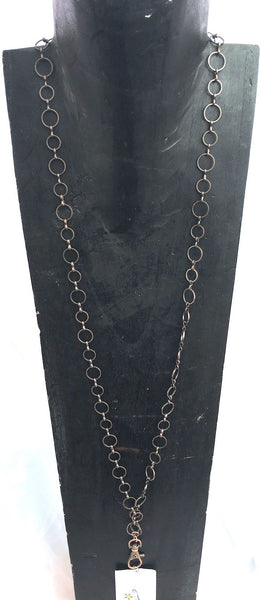 Breakaway Lanyard - Small Hoops Antique Copper