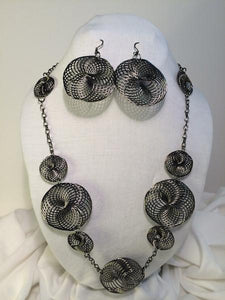 Wickedly Wired Necklace GUNMETAL