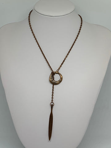 Loop-Thru Necklaces Antique Copper