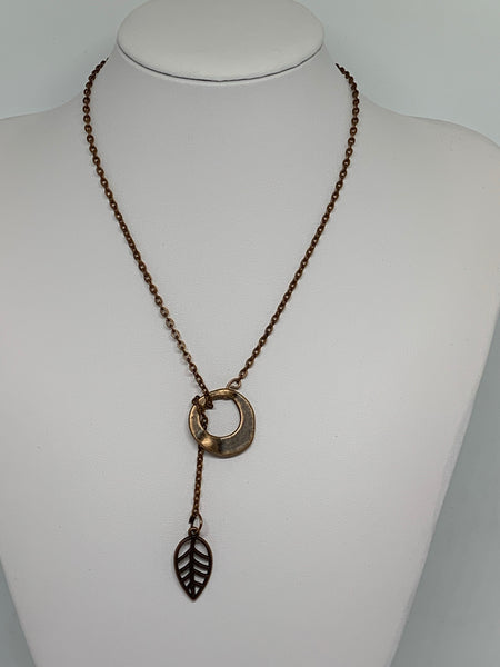 Loop-Thru Necklaces Antique Copper