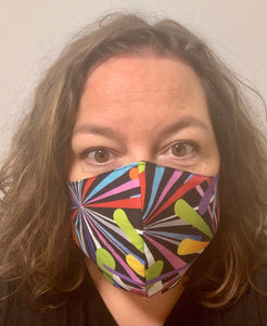 Colour burst Black - FACE MASK