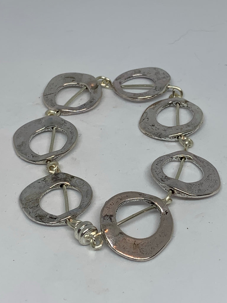 8pcs Tibetan Silver color spacer beads fit bracelet EF0326
